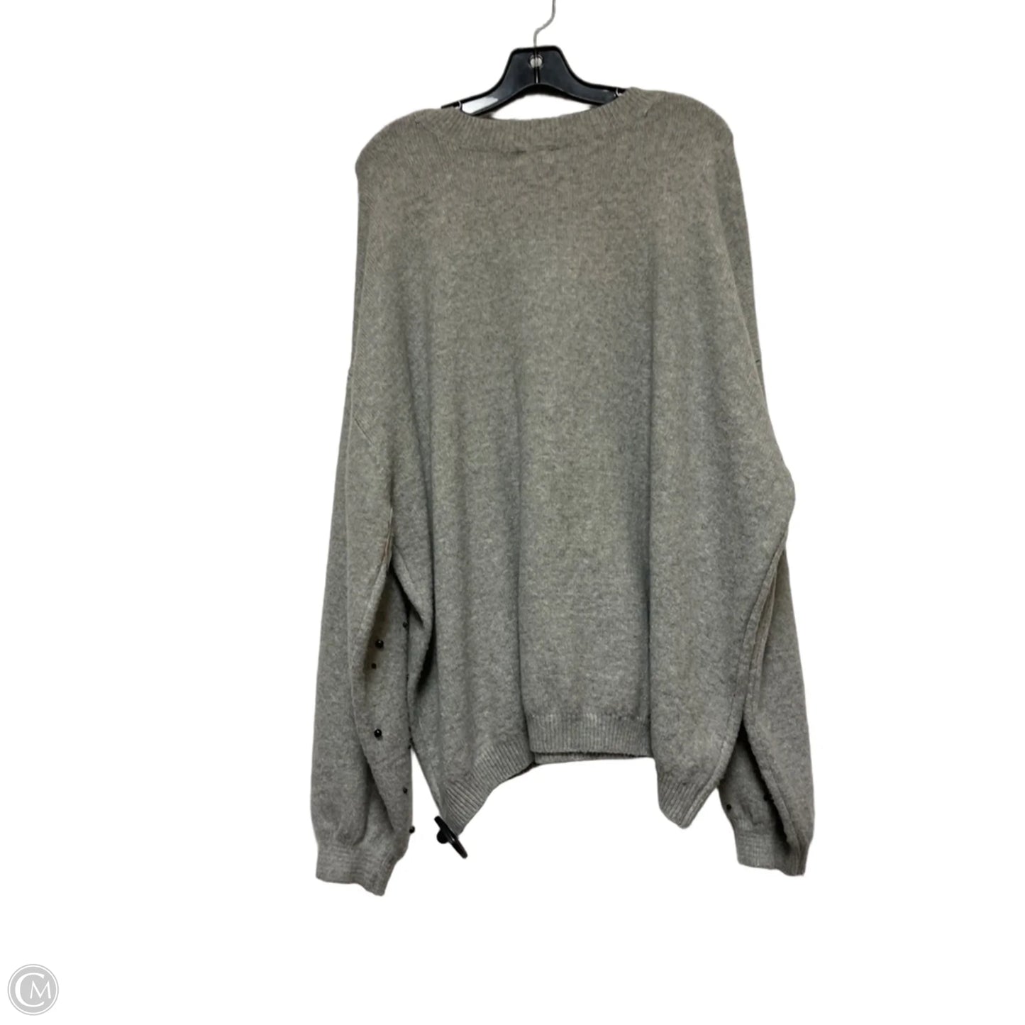 Sweater By Crown And Ivy In Black & Grey, Size: 3x