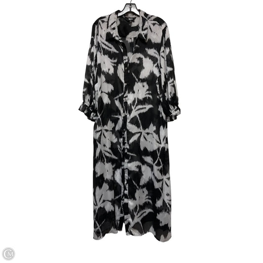 Dress Casual Maxi By Investments In Black & White, Size: 3x