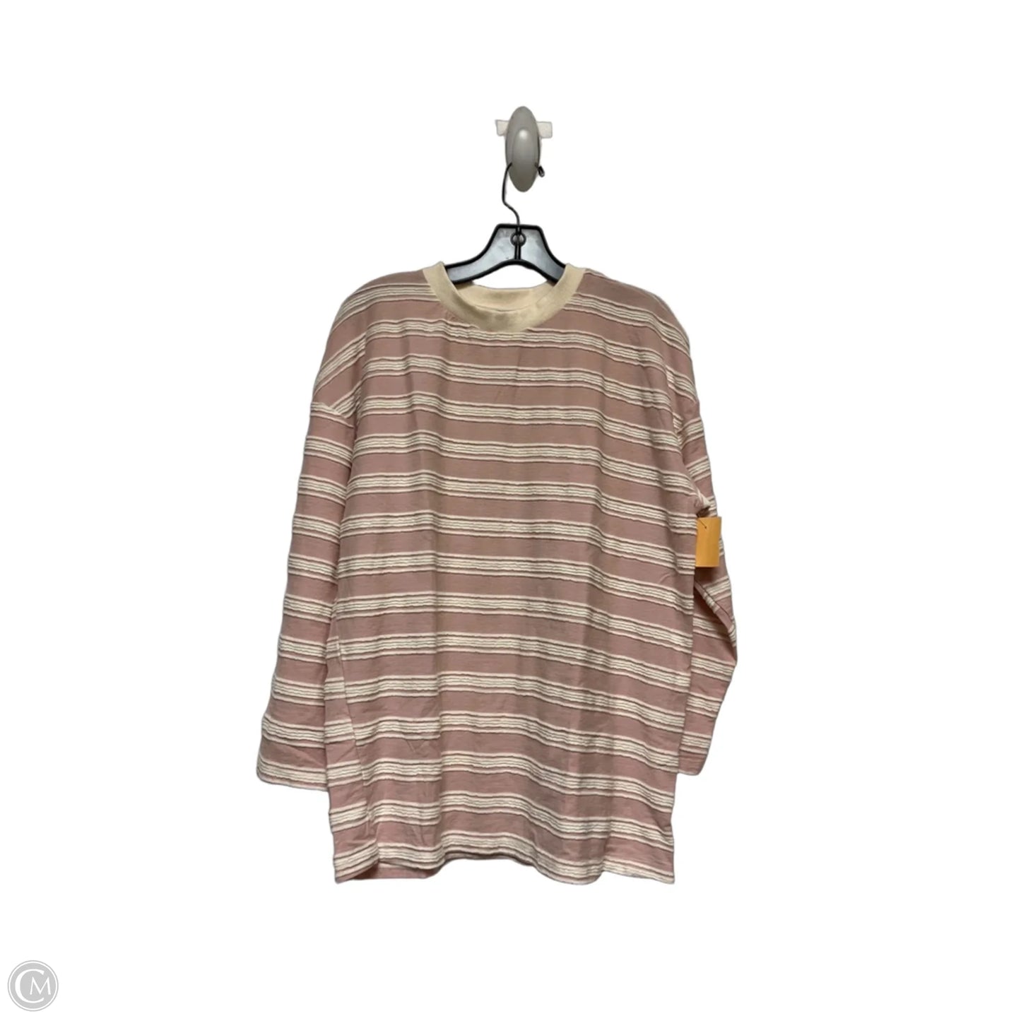 Top Long Sleeve By Clothes Mentor In Cream & Pink, Size: Xs
