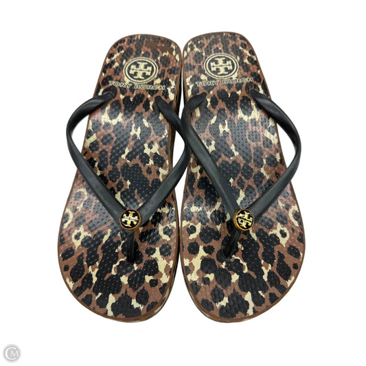 Sandals Designer By Tory Burch In Animal Print, Size: 7