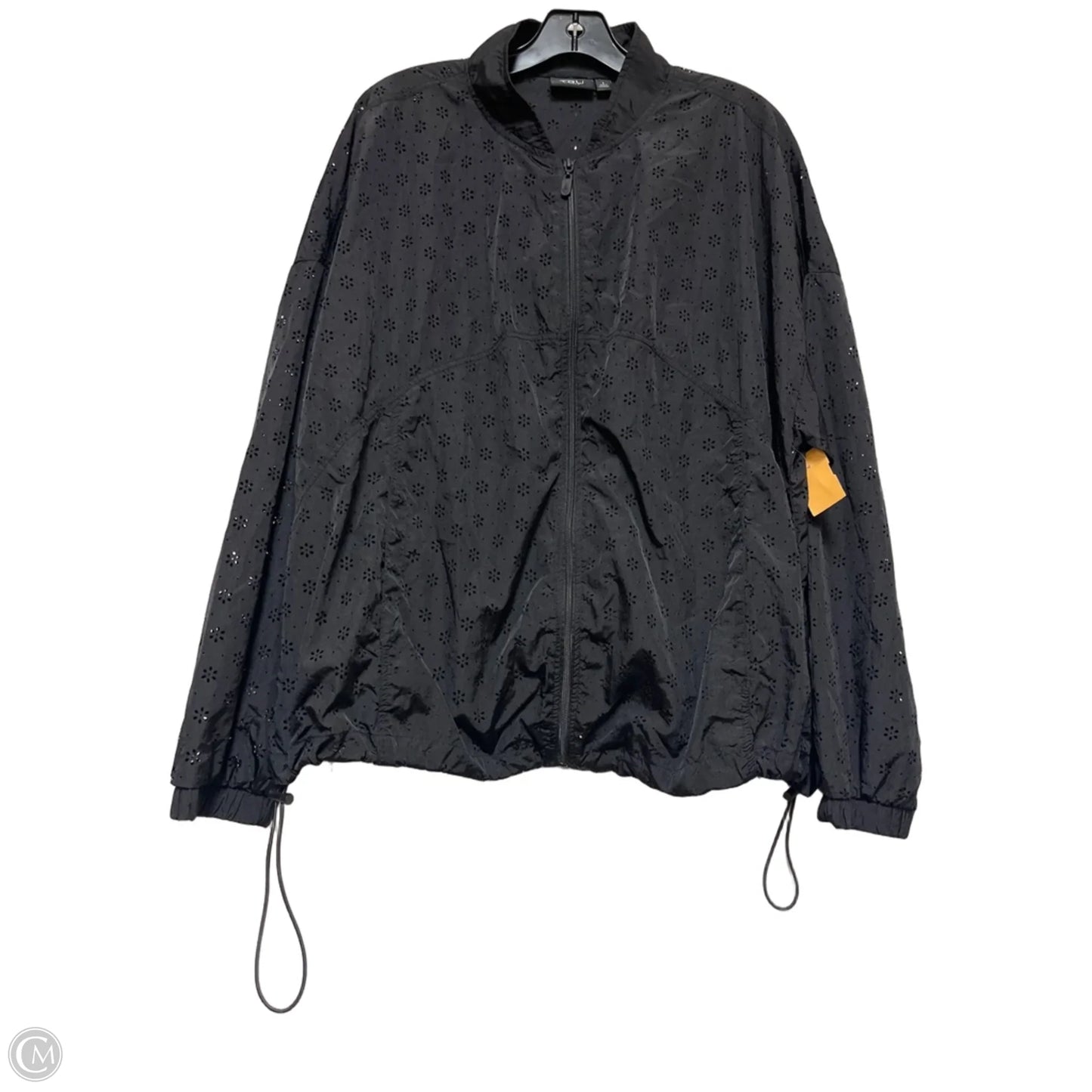 Jacket Windbreaker By Torrid In Black, Size: 1x