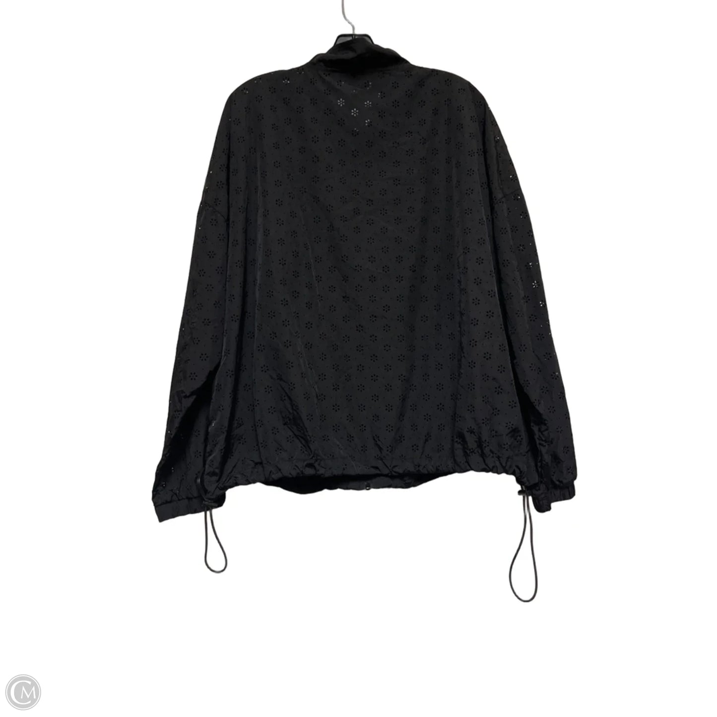 Jacket Windbreaker By Torrid In Black, Size: 1x