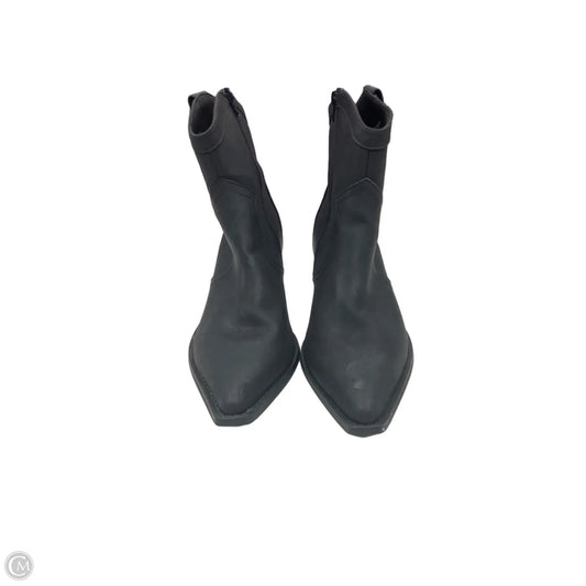 Boots Western By Asos In Black, Size: 8