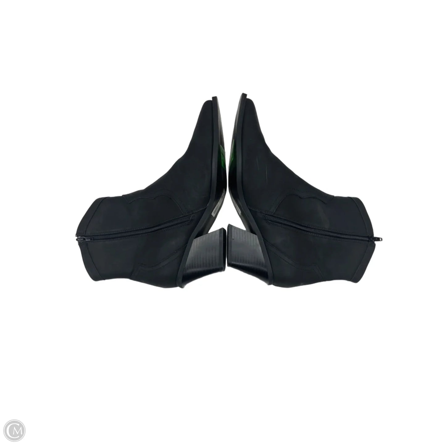 Boots Western By Asos In Black, Size: 8