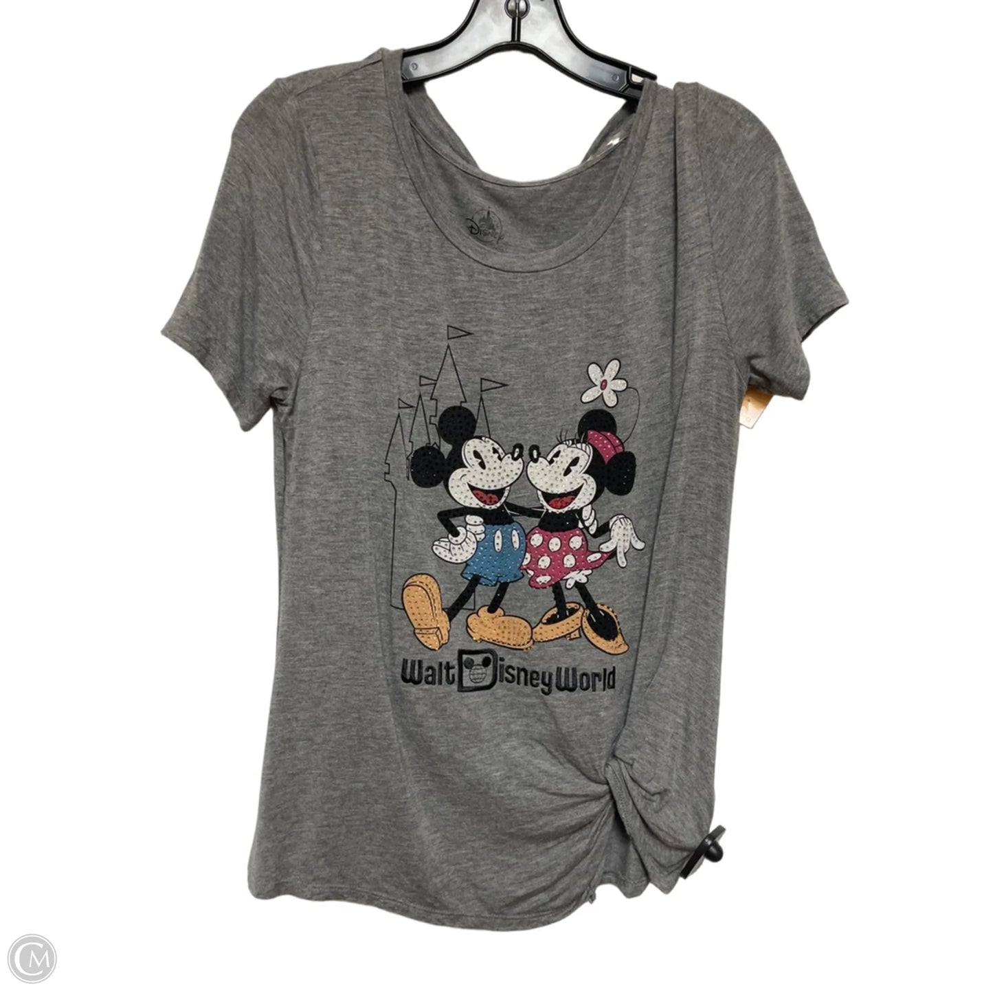 Top Short Sleeve Basic By Disney Store In Grey, Size: S