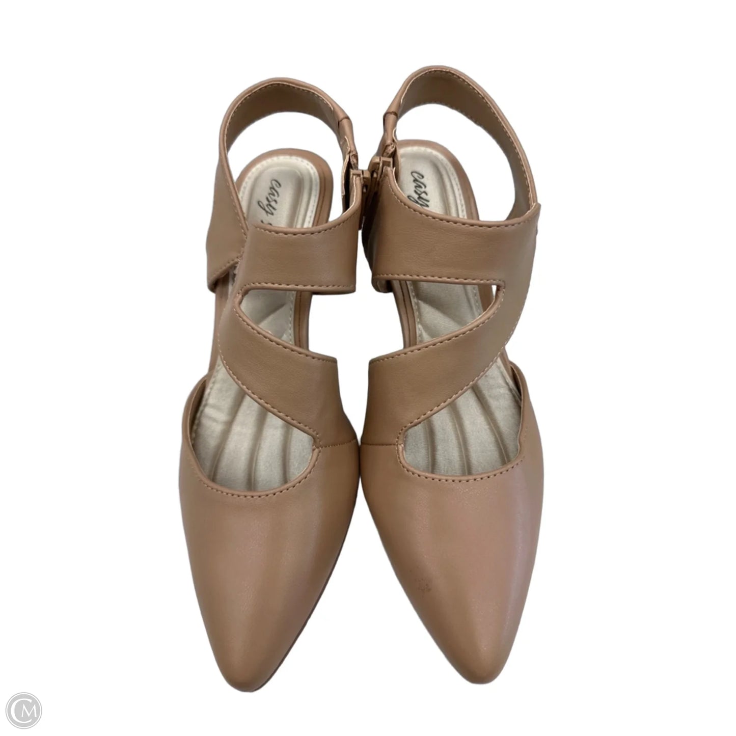 Shoes Heels Kitten By Easy Street In Tan, Size: 6