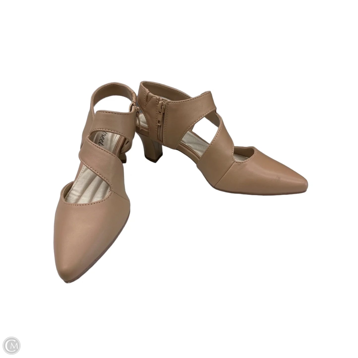 Shoes Heels Kitten By Easy Street In Tan, Size: 6