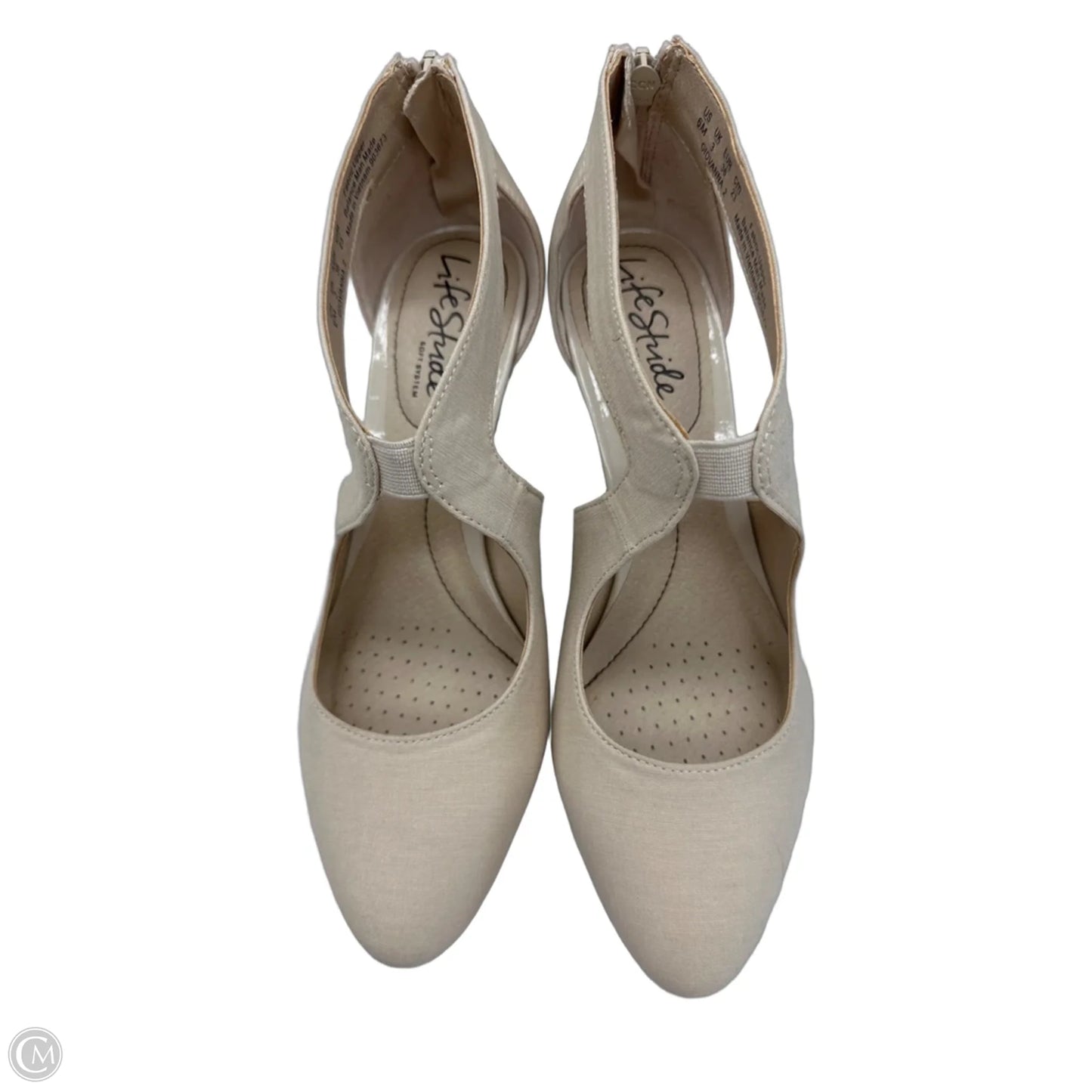 Shoes Heels Kitten By Life Stride In Cream, Size: 6