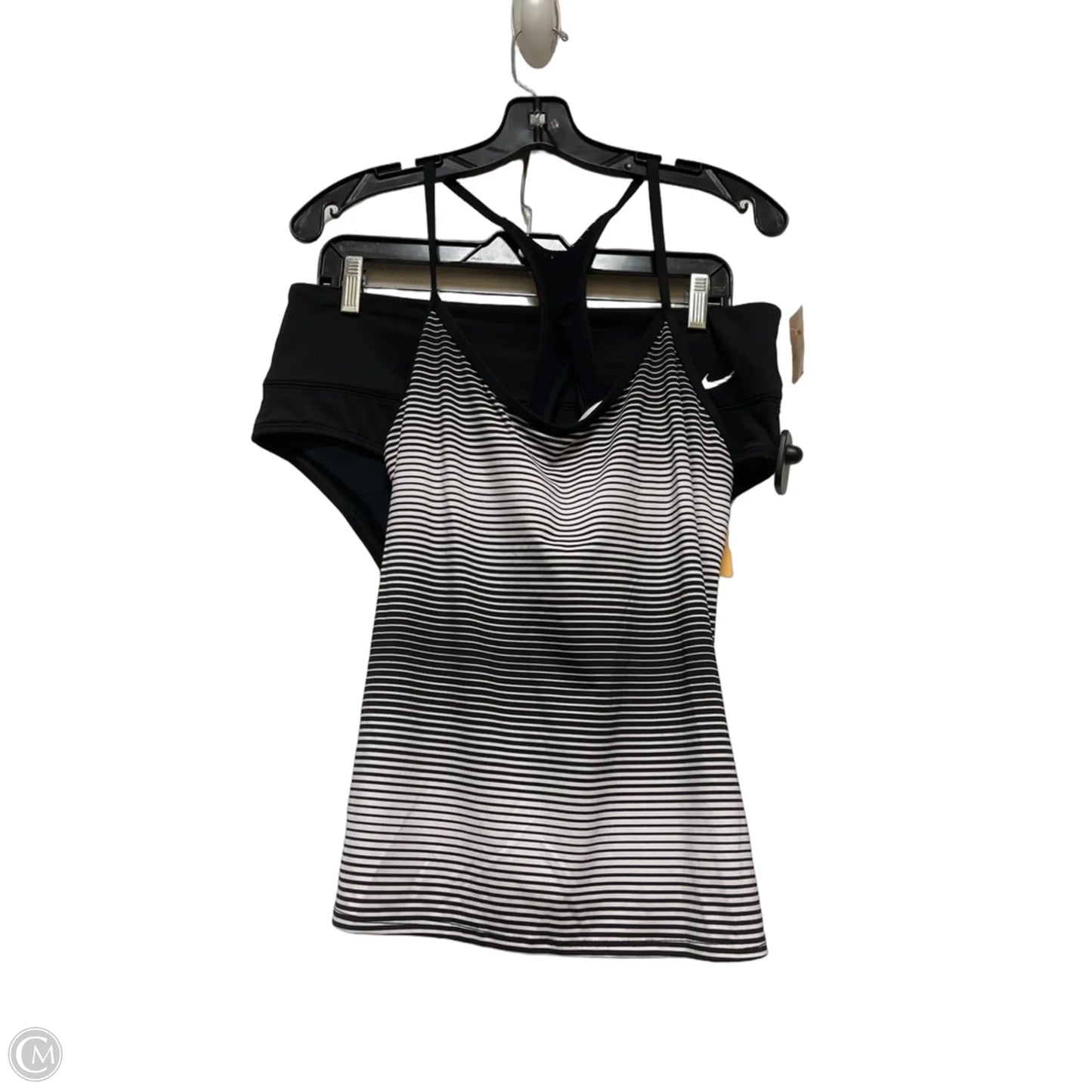 Swimsuit 2pc By Nike Apparel In Black & White, Size: Xl