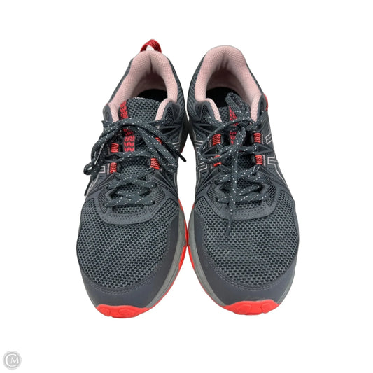 Shoes Athletic By Asics In Grey & Pink, Size: 9
