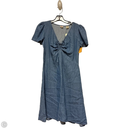 Dress Casual Short By Levis In Blue Denim, Size: S
