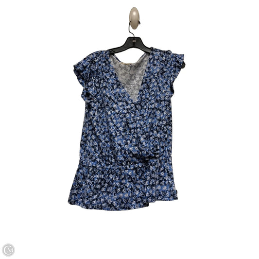 Top Short Sleeve By Michael By Michael Kors In Floral Print, Size: S