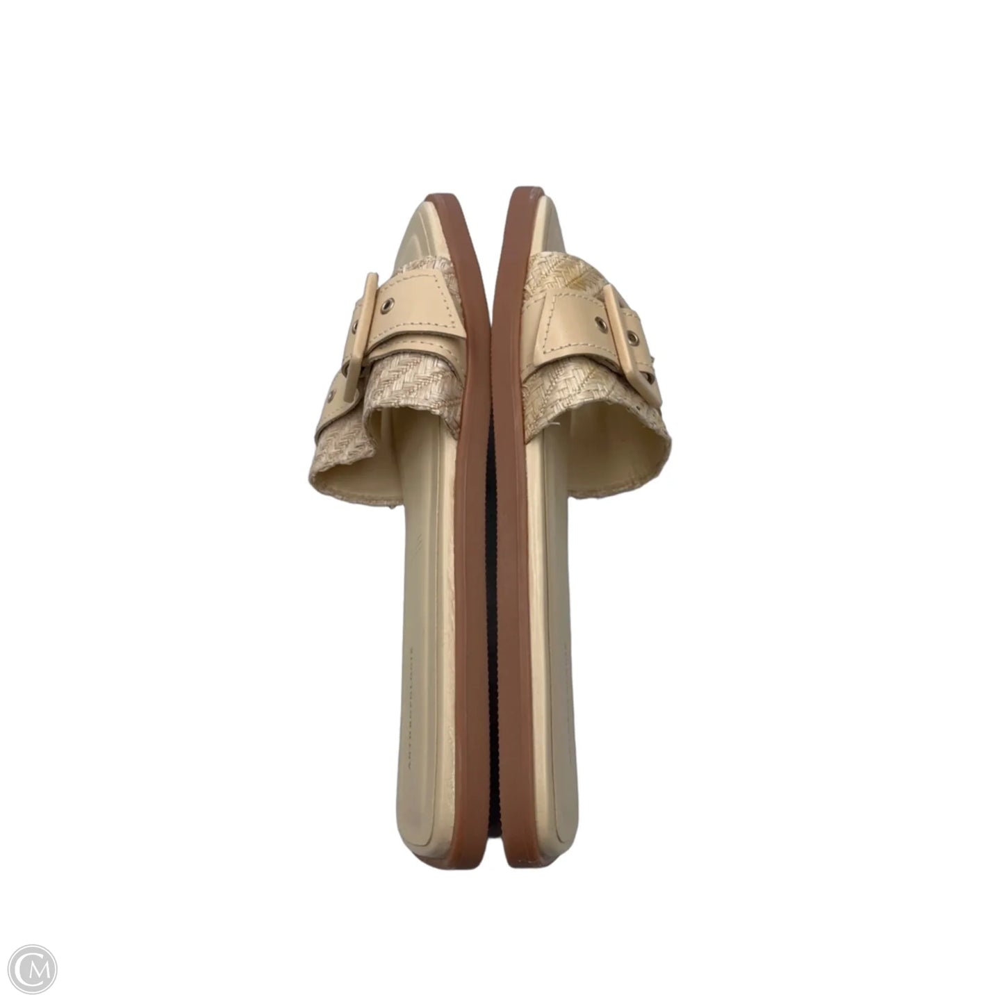 Sandals Flats By Anthropologie In Tan, Size: 9