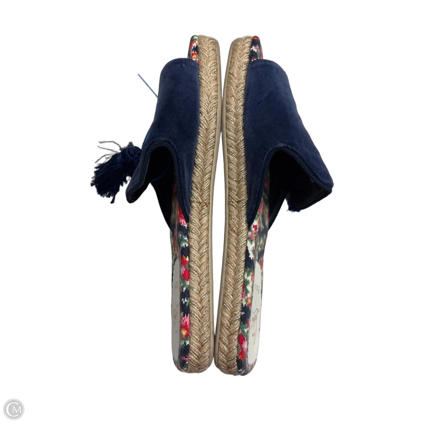 Sandals Luxury Designer By Christian Louboutin In Navy, Size: 9