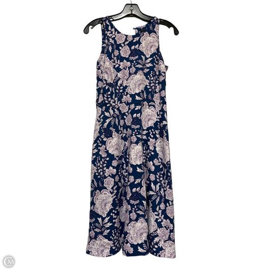 Dress Casual Midi By Banana Republic In Floral Print, Size: Xs