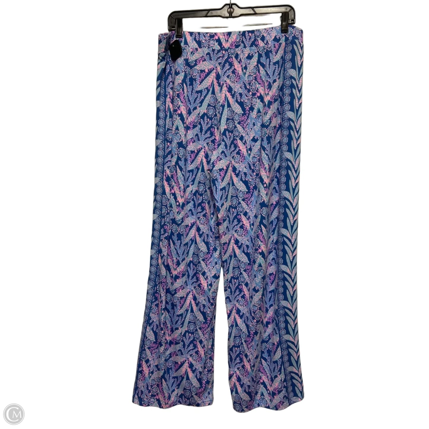 Pants Designer By Lilly Pulitzer In Blue & Pink, Size: Xl
