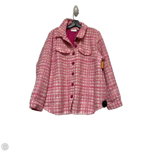 Blazer By Clothes Mentor In Plaid Pattern, Size: M