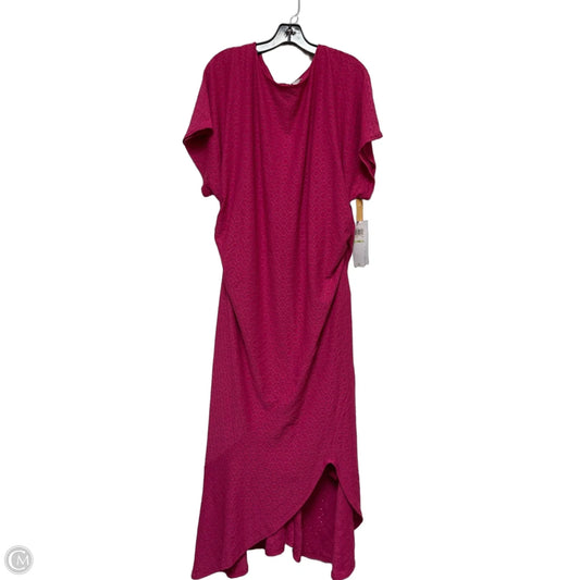 Dress Casual Midi By London Style In Pink, Size: Xxl