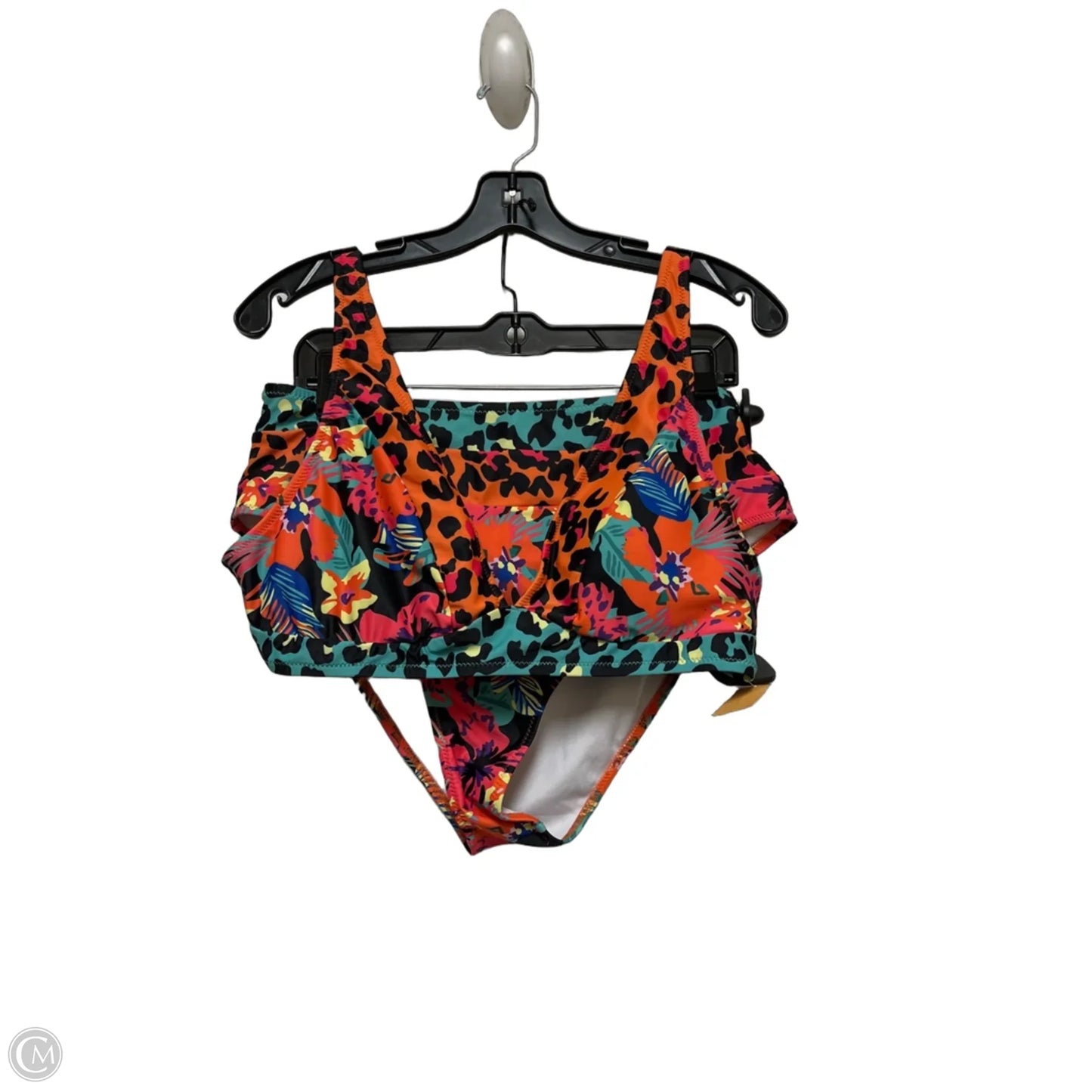 Swimsuit By Clothes Mentor In Tropical Print, Size: Xl