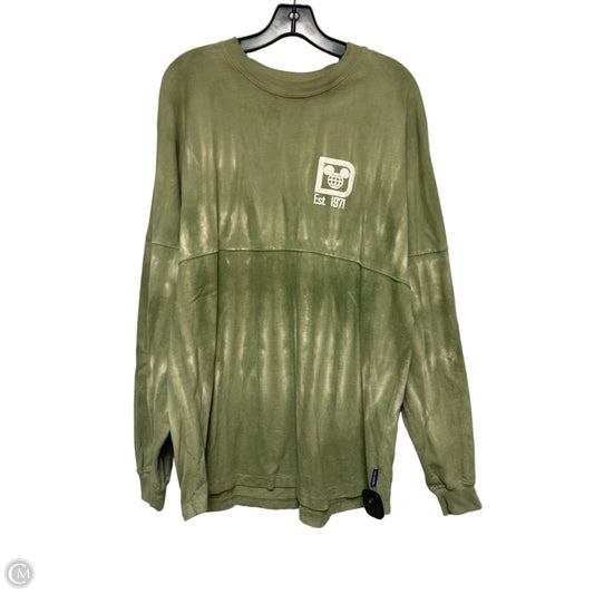 Top Long Sleeve By Disney Store In Green, Size: L