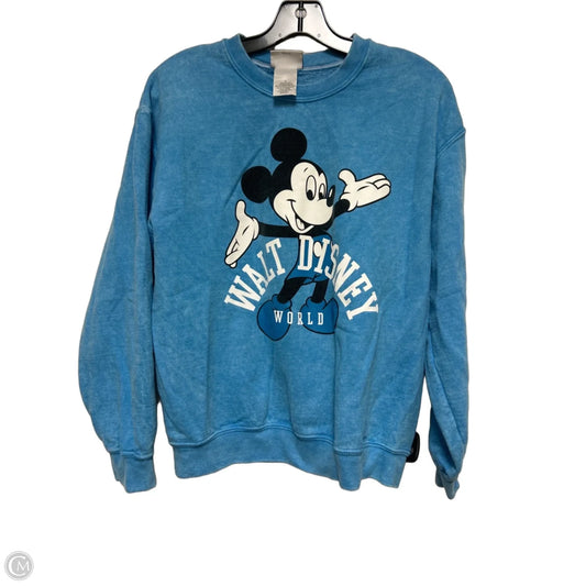 Sweatshirt Crewneck By Disney Store In Blue, Size: M