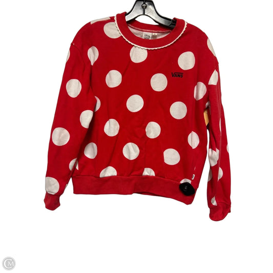 Sweatshirt Crewneck By Disney Store In Polkadot Pattern, Size: Xs