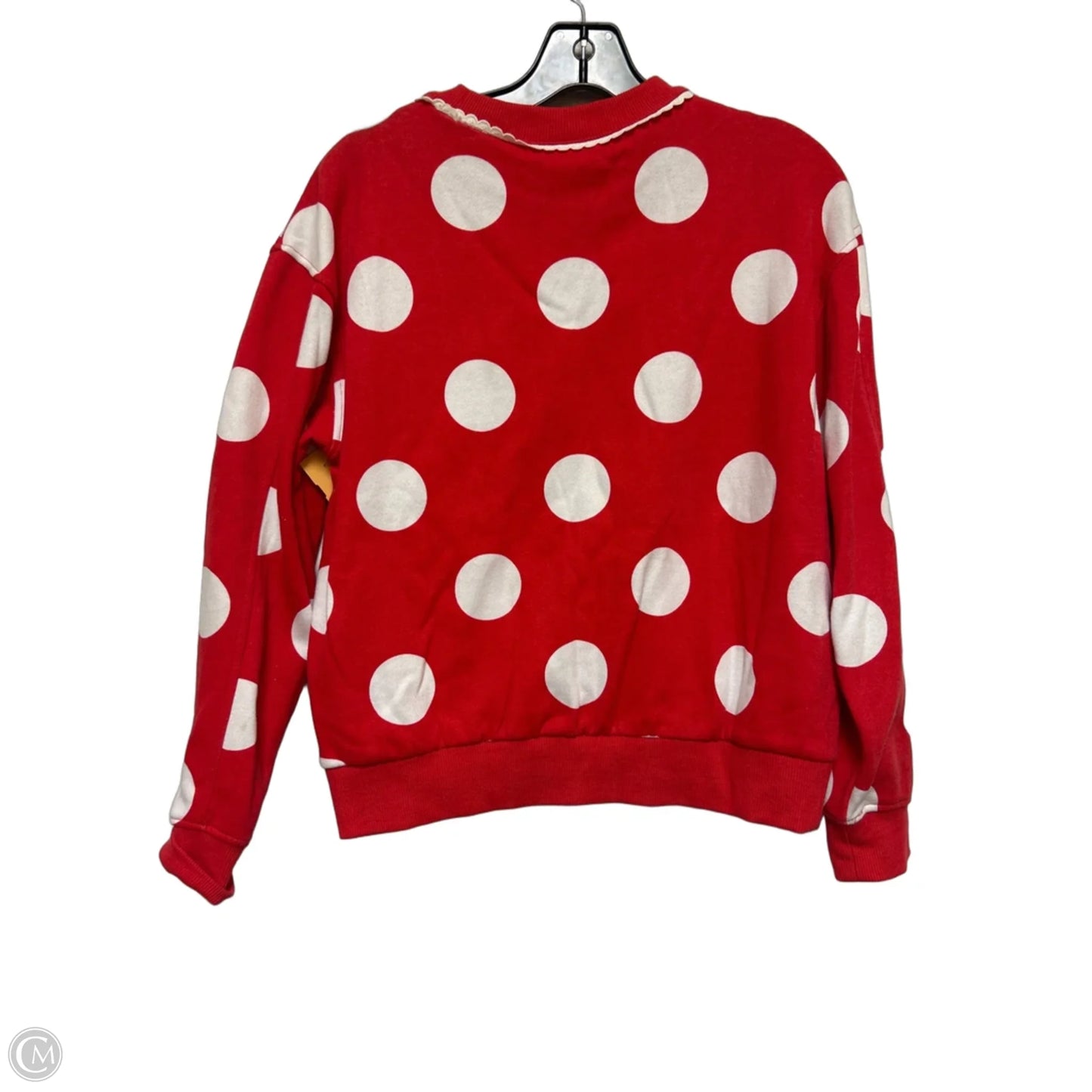 Sweatshirt Crewneck By Disney Store In Polkadot Pattern, Size: Xs