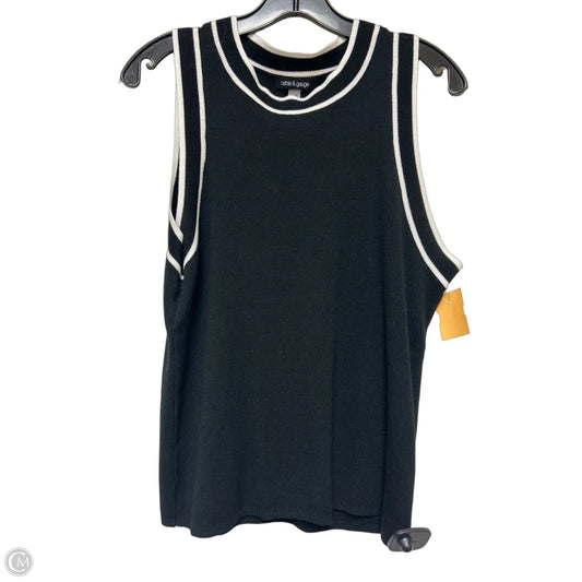 Top Sleeveless By Cable And Gauge In Black, Size: L