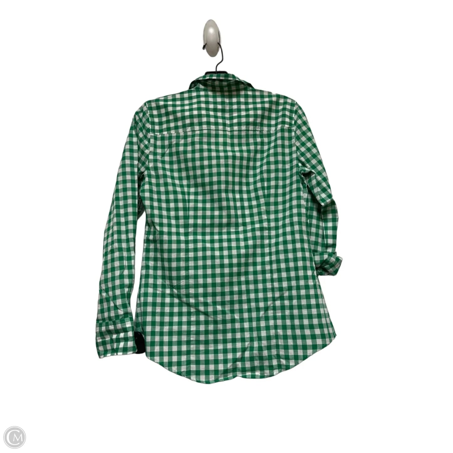 Top Long Sleeve By J. Crew In Plaid Pattern, Size: Xs