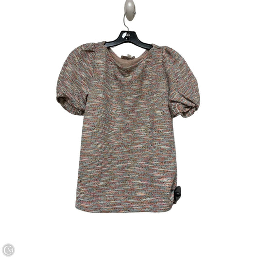 Top Short Sleeve By Loft In Multi-colored, Size: Xs