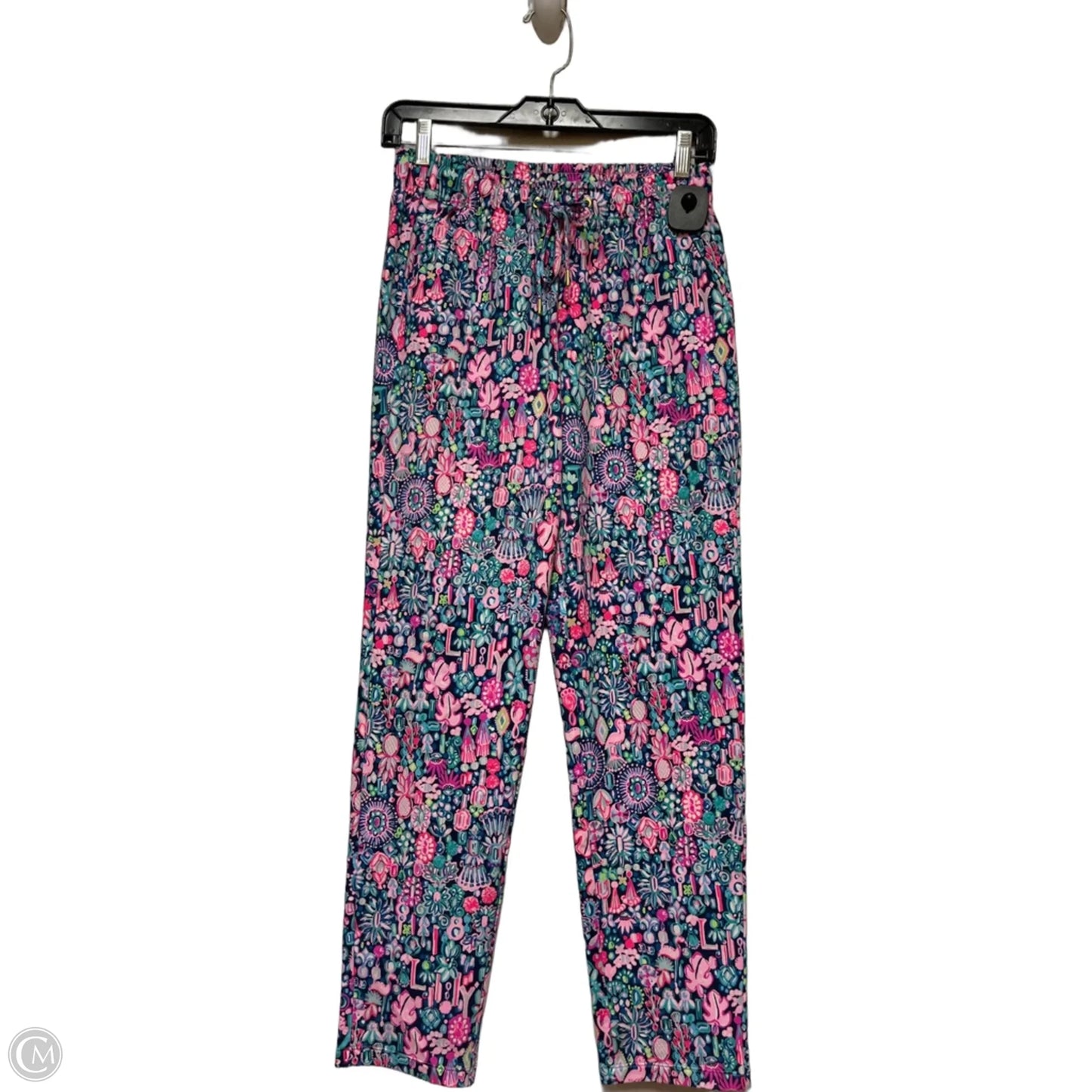 Pants Designer By Lilly Pulitzer In Blue & Pink, Size: 2