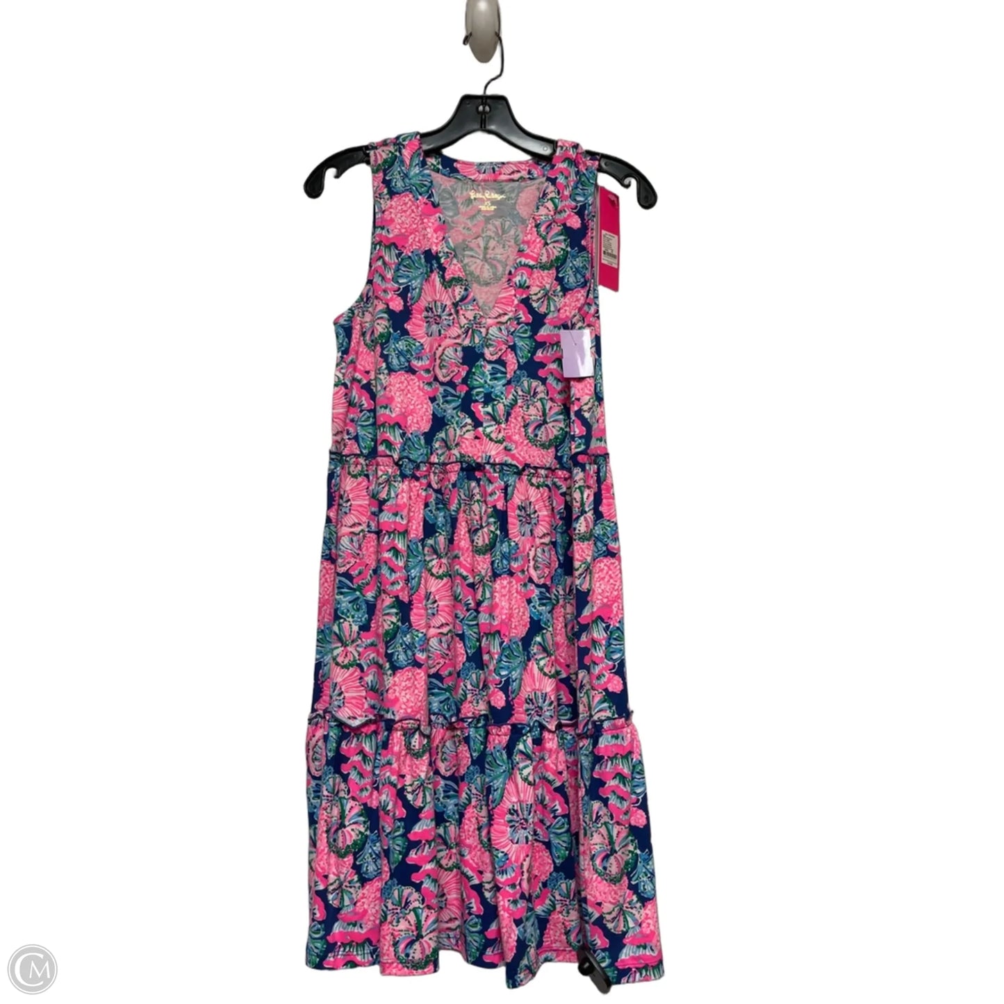 Dress Designer By Lilly Pulitzer In Blue & Pink, Size: Xs