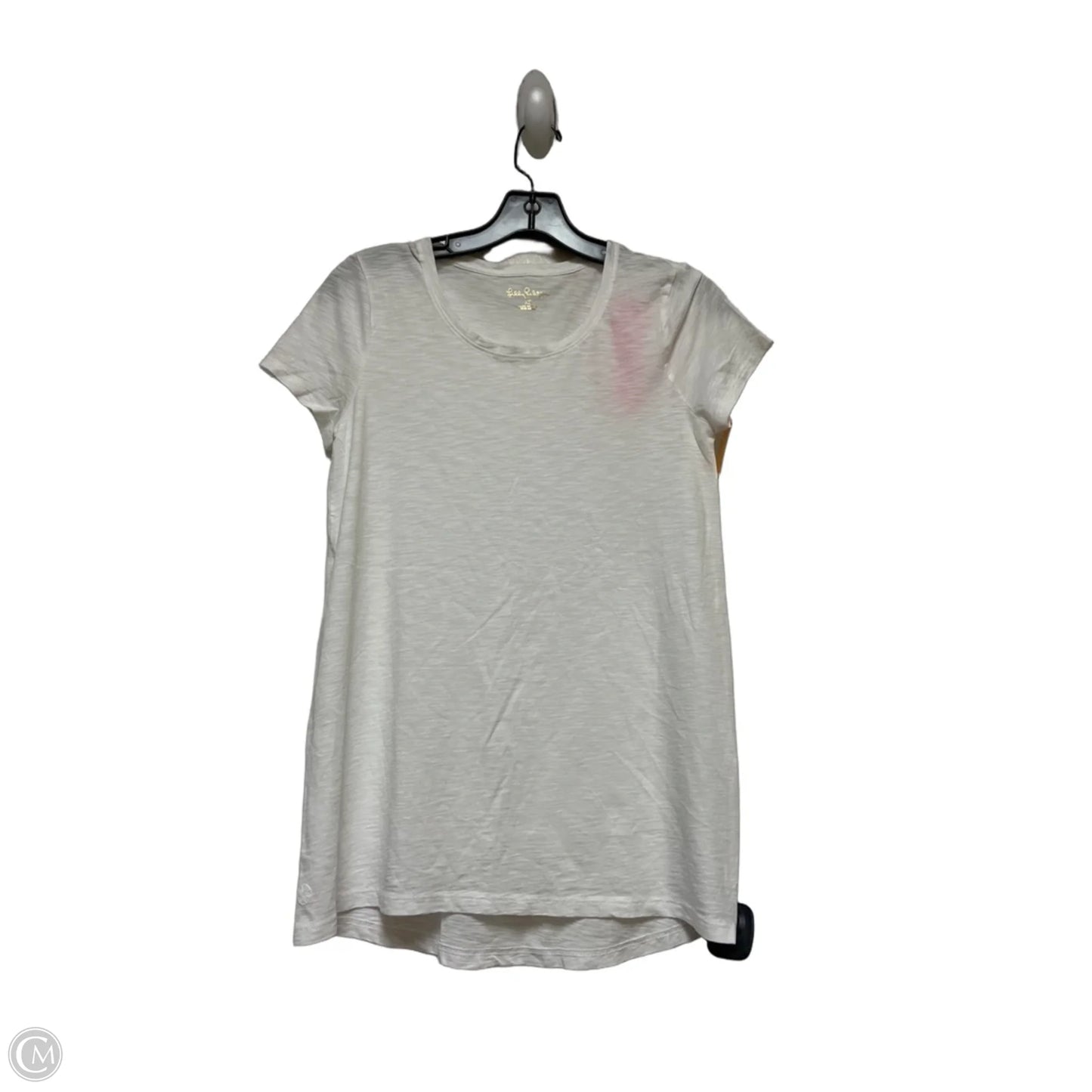 Top Short Sleeve Designer By Lilly Pulitzer In White, Size: Xs