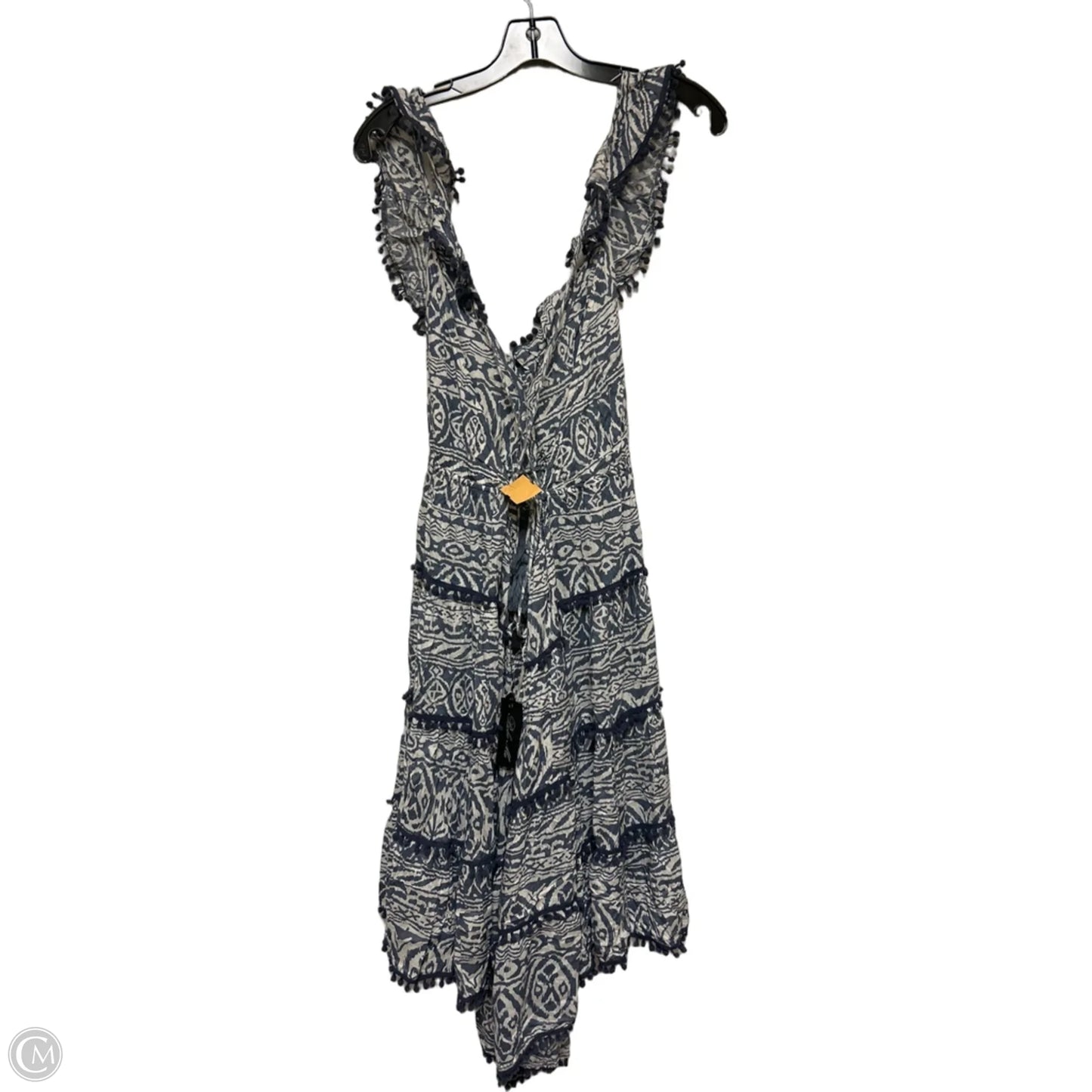 Dress Casual Short By Bohme In Blue & White, Size: 2x