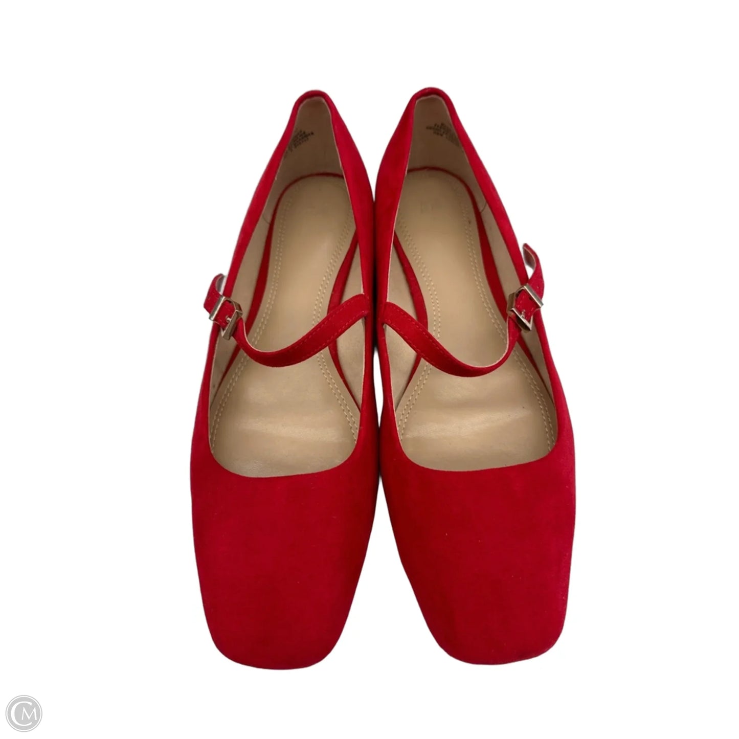 Shoes Flats By H&m In Red, Size: 7.5