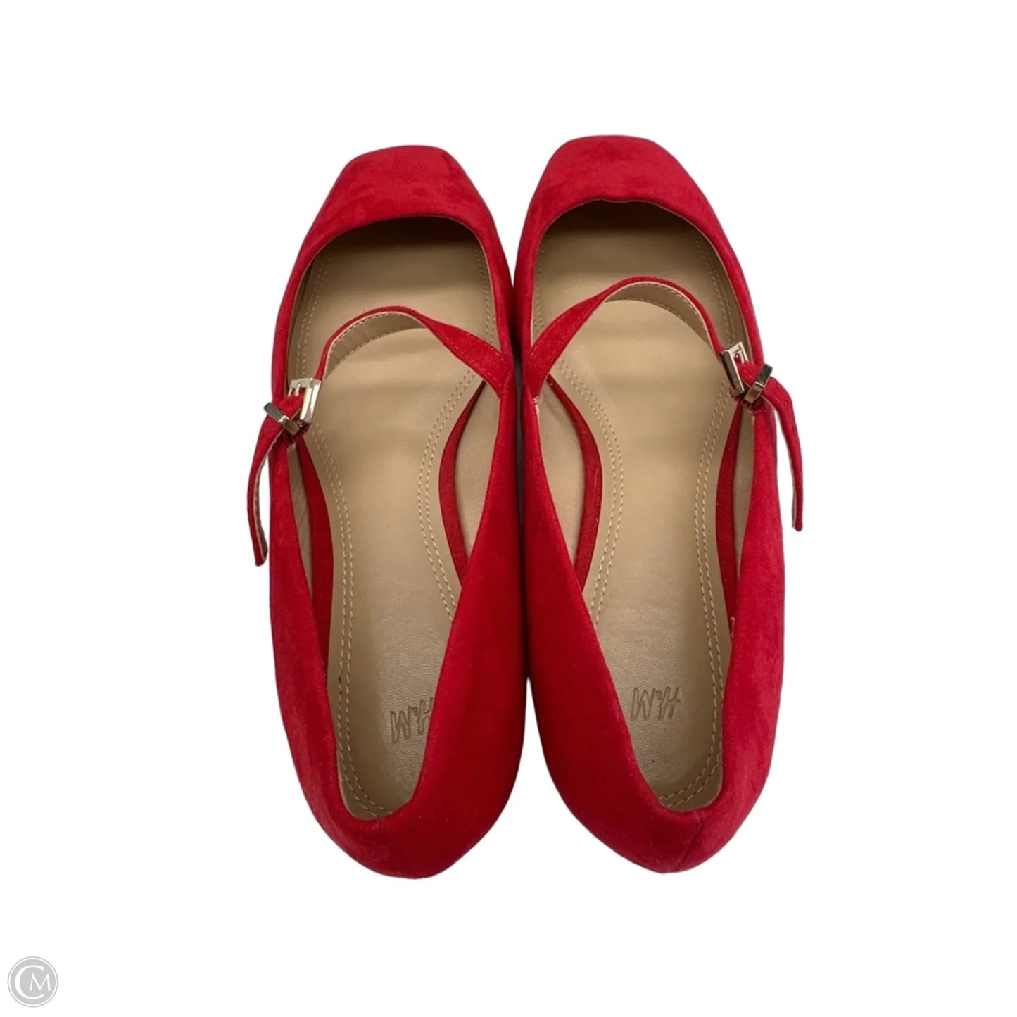 Shoes Flats By H&m In Red, Size: 7.5