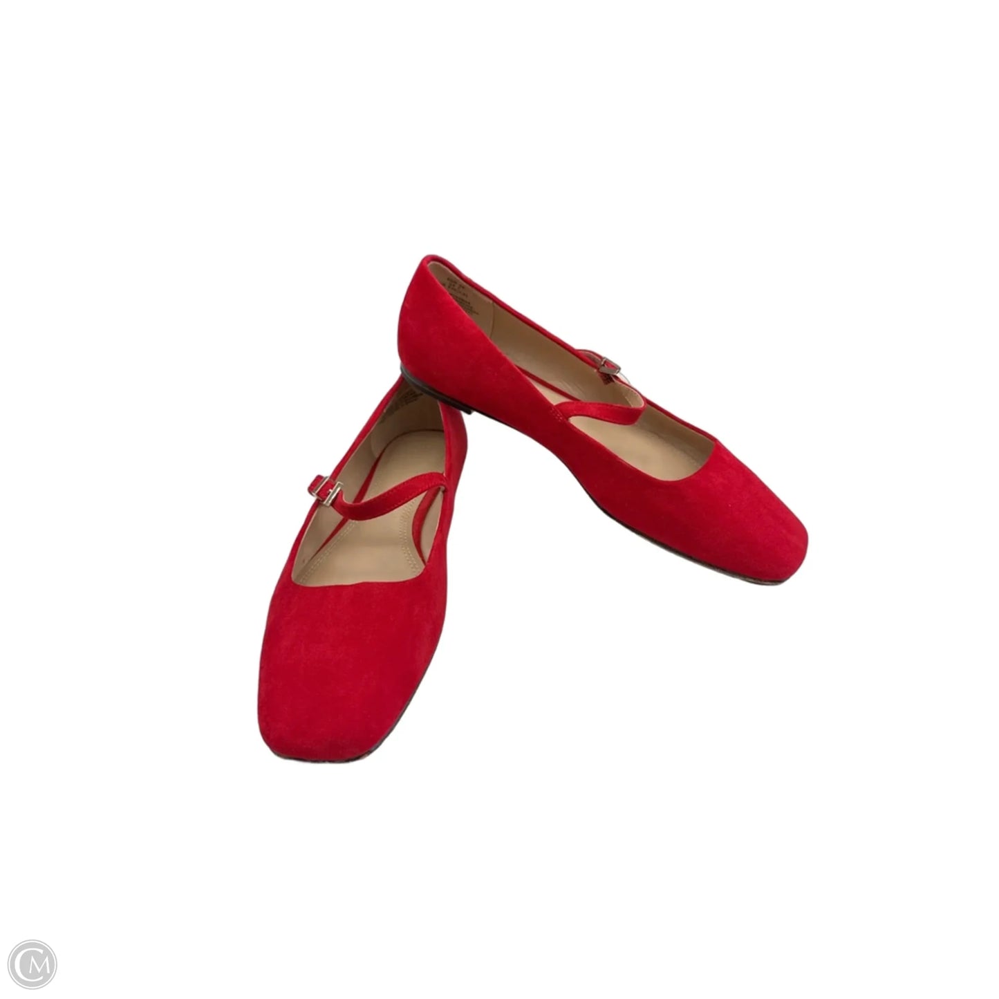 Shoes Flats By H&m In Red, Size: 7.5