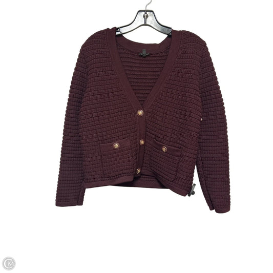 Sweater Cardigan By Talbots In Purple, Size: Mp