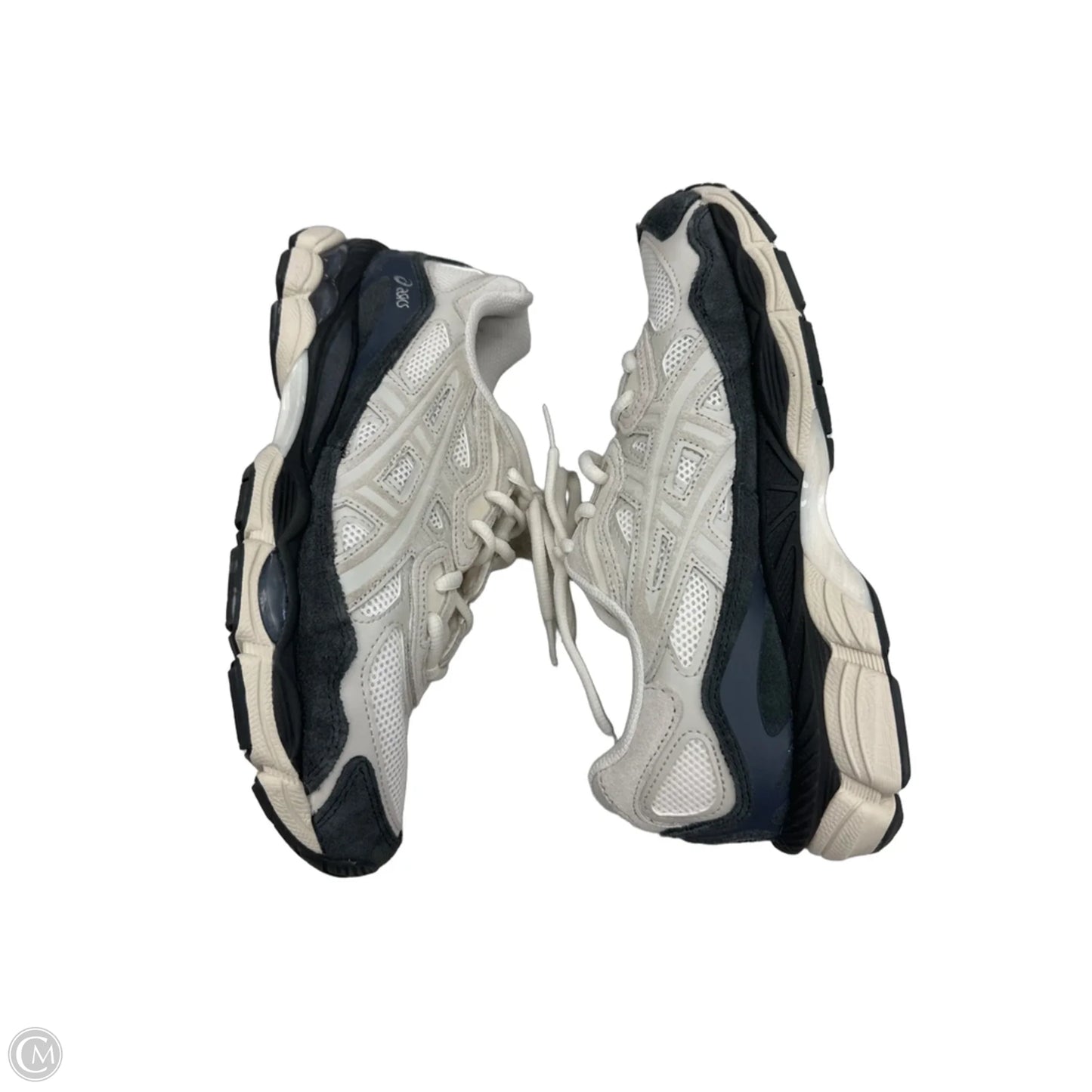 Shoes Athletic By Asics In Cream & Grey, Size: 7