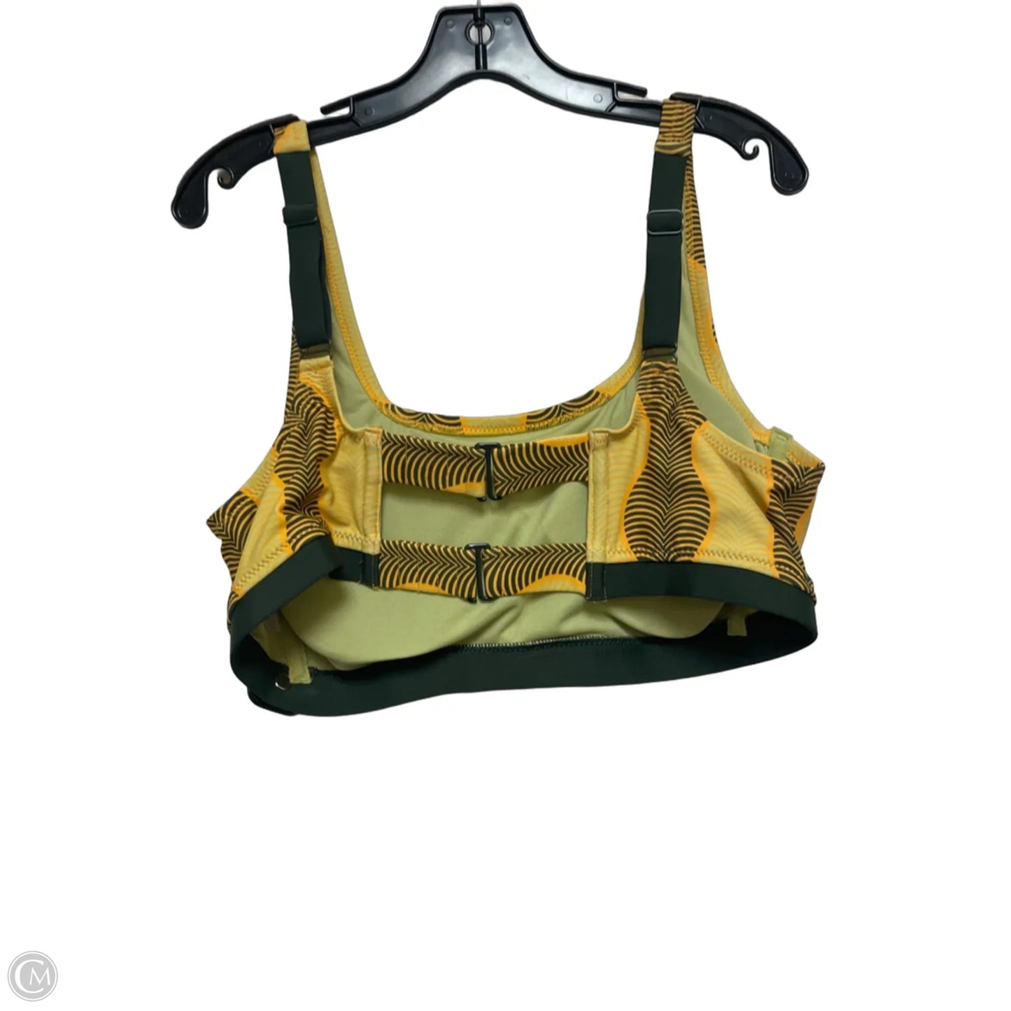 Swimsuit 2pc By Target In Green & Yellow, Size: 1x