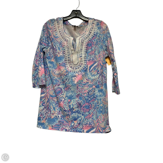 Top Short Sleeve By Talbots In Nautical Print, Size: M