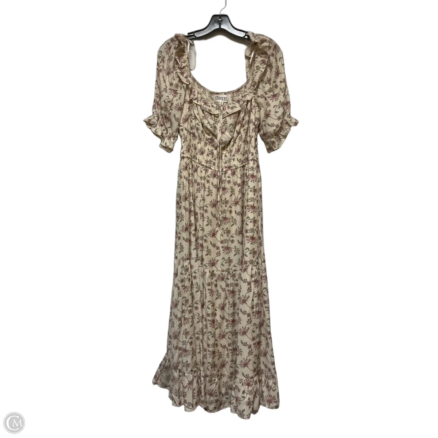 Dress Casual Short By Trixxi In Floral Print, Size: Xl