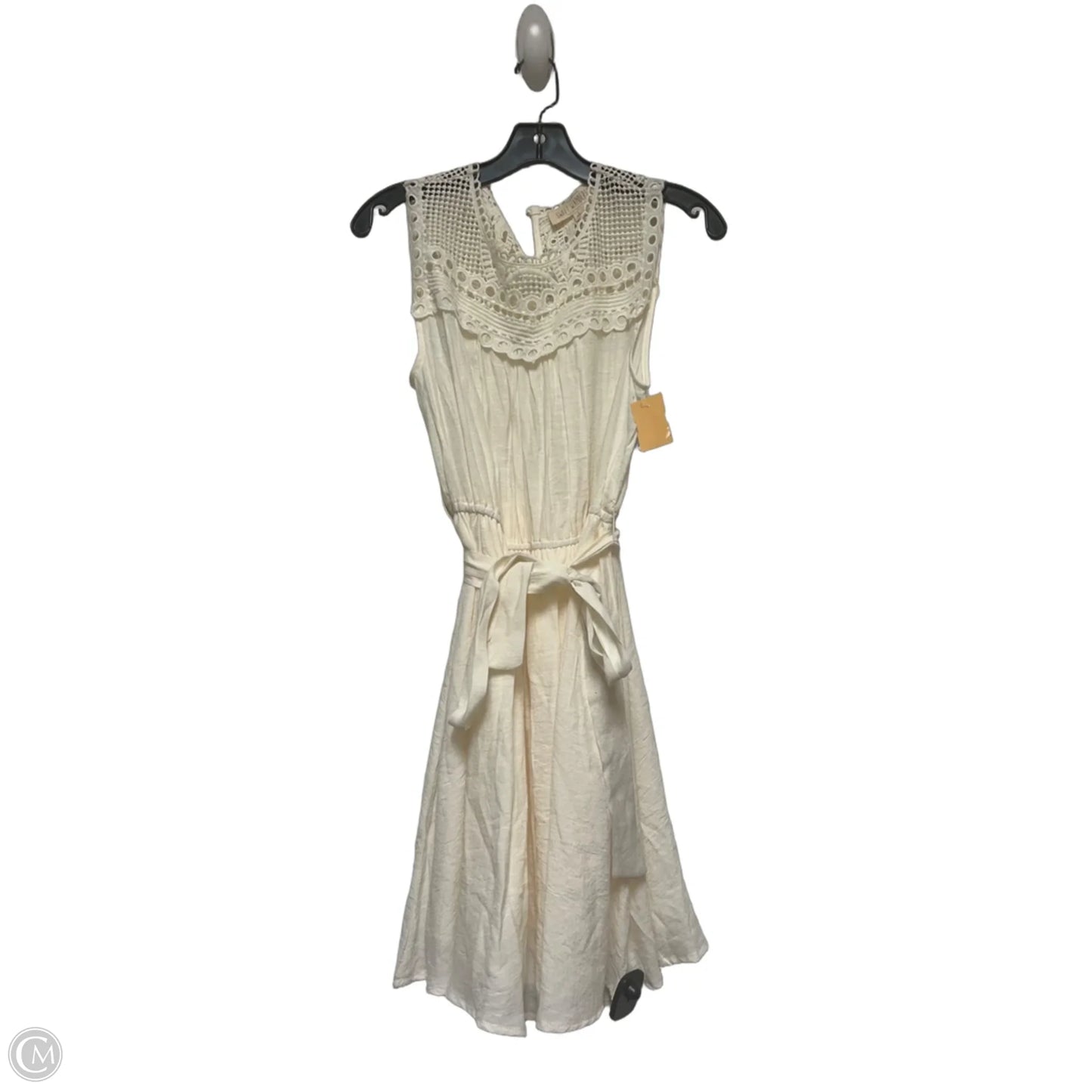 Dress Casual Short By Sweet Wanderer In Cream, Size: S