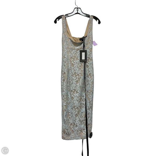 Dress Casual Short By Pretty Little Thing In Blue & Tan, Size: S