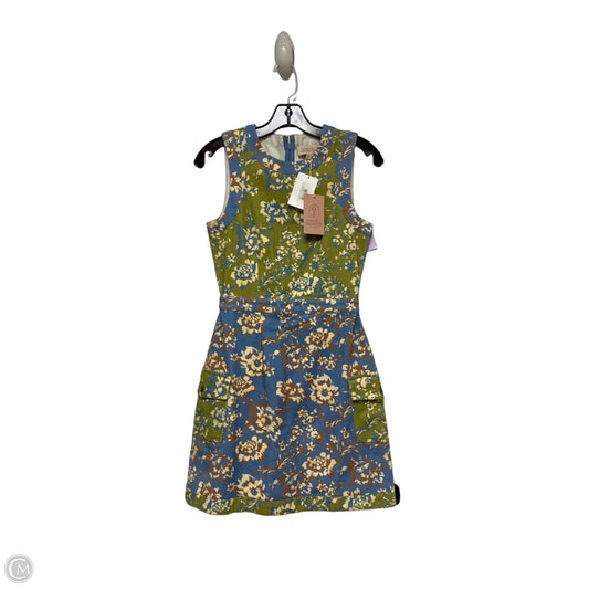 Dress Casual Short By Clothes Mentor In Blue & Green, Size: Xs