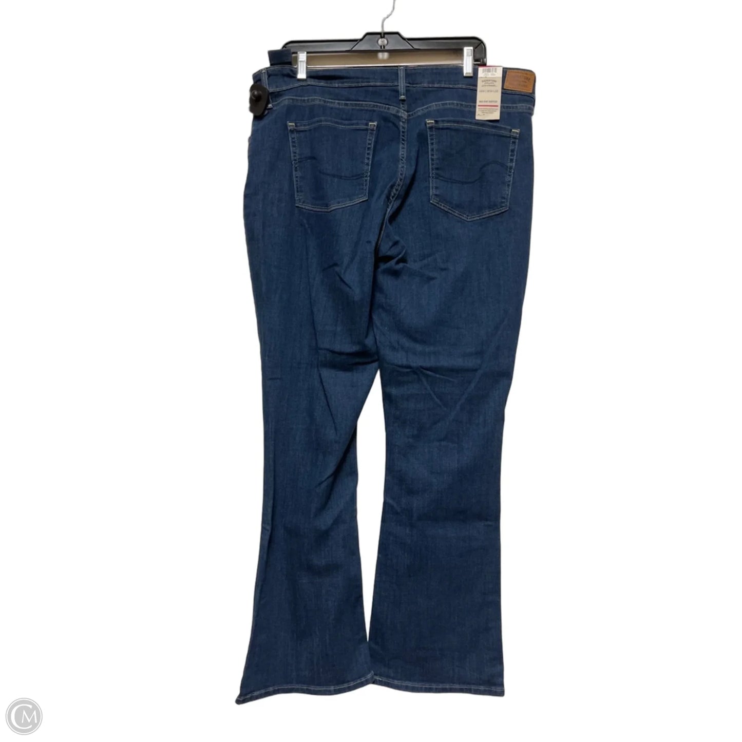 Jeans Boot Cut By Levis Signature In Blue Denim, Size: 18