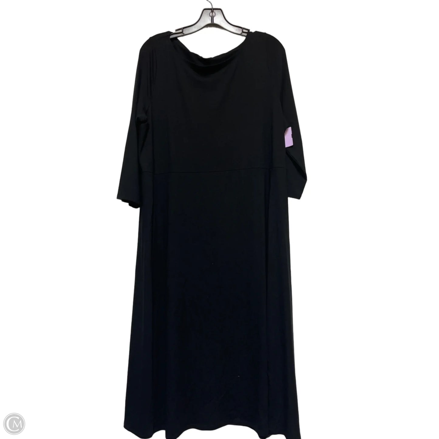 Dress Casual Midi By Eileen Fisher In Black, Size: L