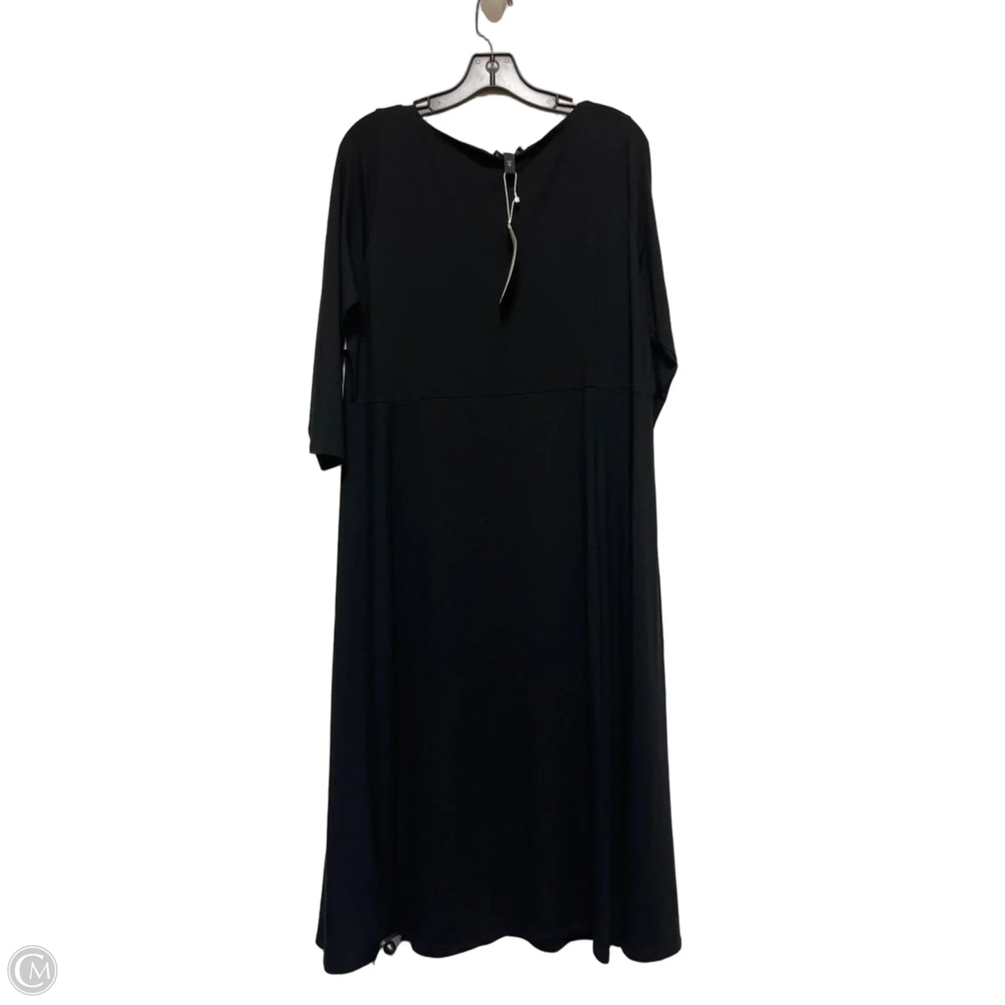 Dress Casual Midi By Eileen Fisher In Black, Size: L