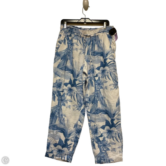 Pants Wide Leg By Tommy Bahama In Blue & White, Size: 4