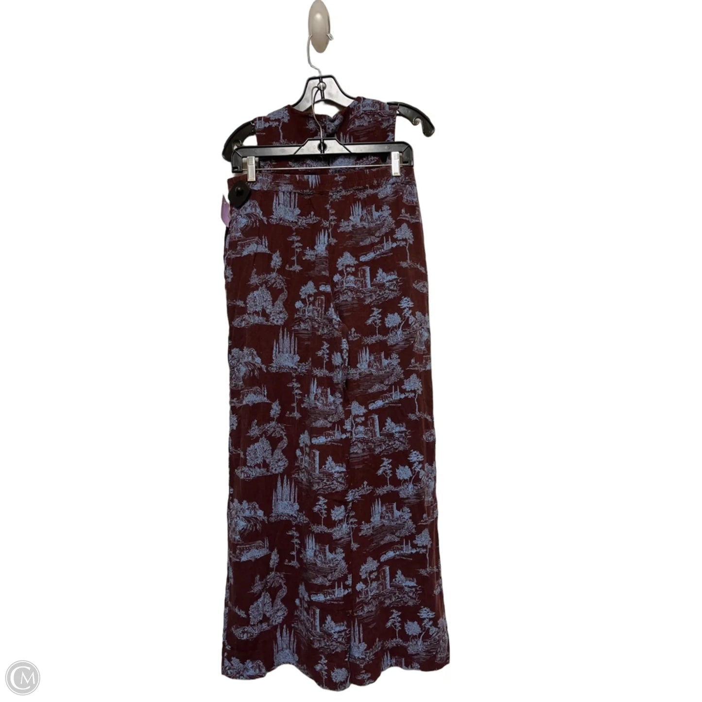 Pants Set 2pc By Clothes Mentor In Blue & Brown, Size: 8